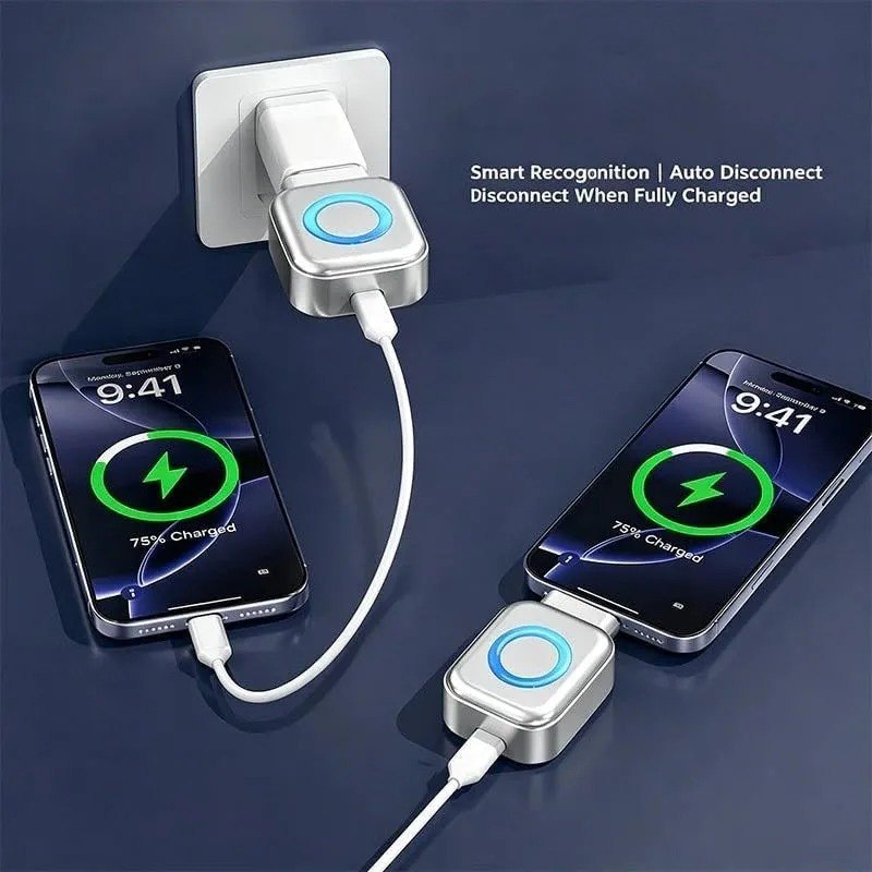 X-01 Full Charge Separator – Type-C Auto Power Cut-Off Charging Protector | Qryptora